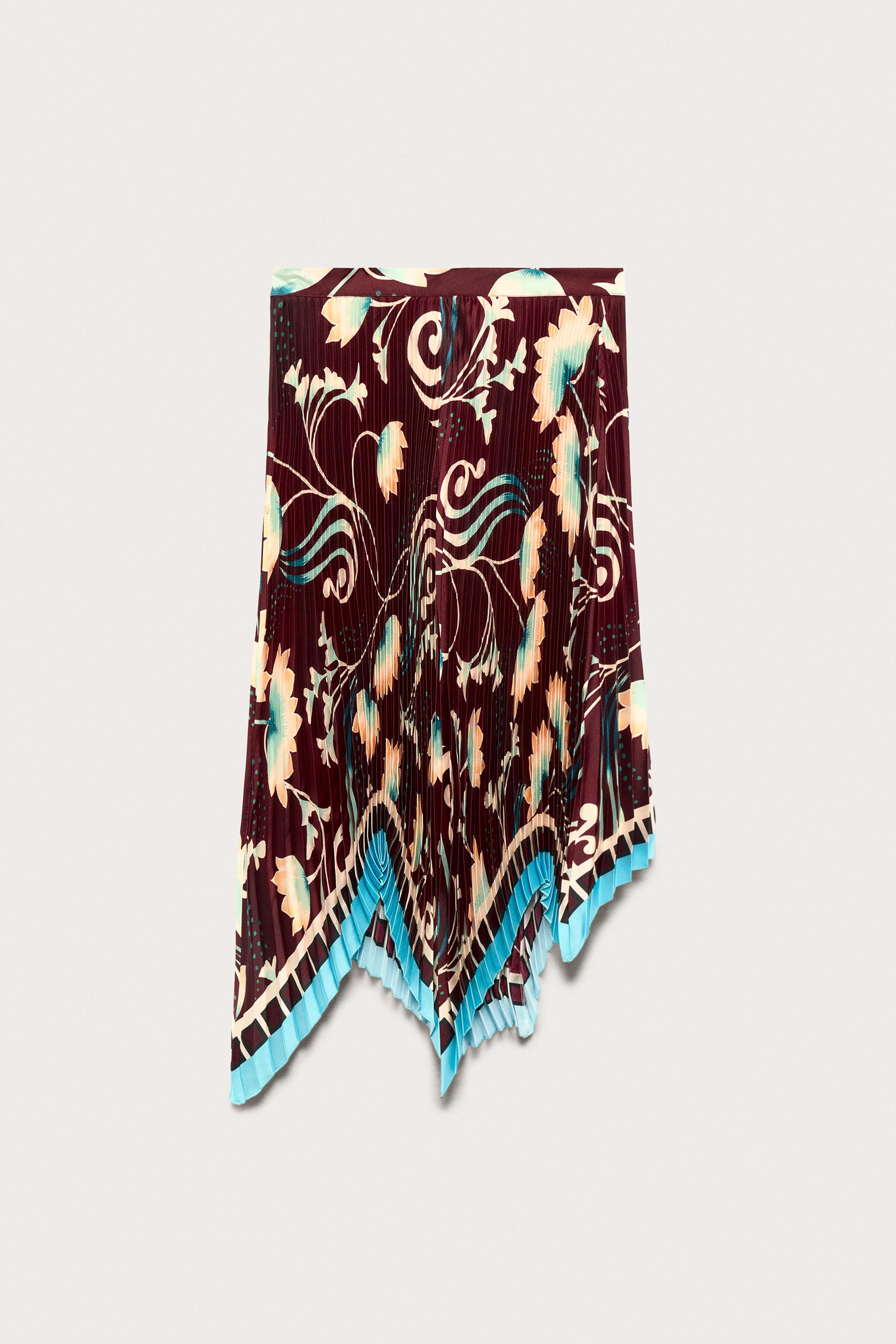 LIMITED EDITION PRINTED PLEATED MIDI SKIRT
